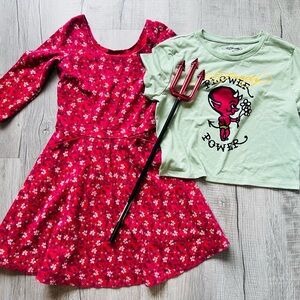 Ed Hardy/Hollister Devil outfit costume Halloween teenage girl or WOMEN XS/S